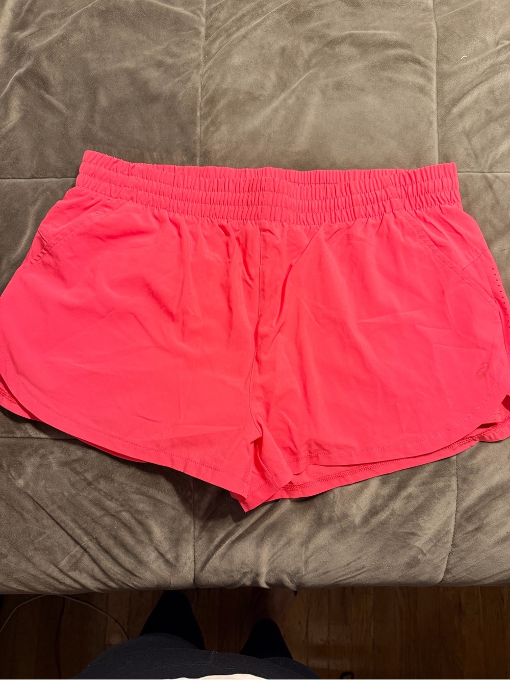 Asics Women's Neon Pink Athletic Running Shorts